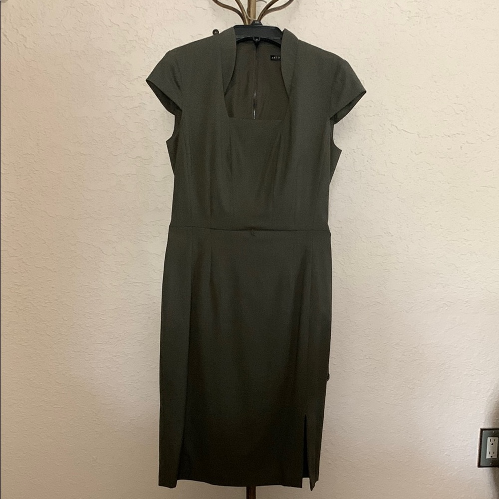 Antonio Melani Elegant  Olive Green Women's Dress